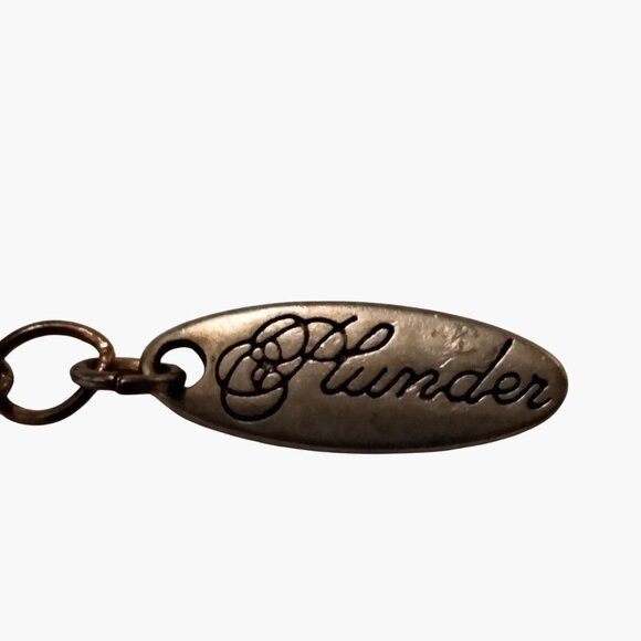 Plunder Multi Strand Leather Metal Disc Charm Bracelet - Picture 5 of 5